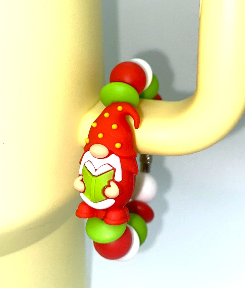 Book Gnome 3D Stanley Tumbler Cup Handle Charm