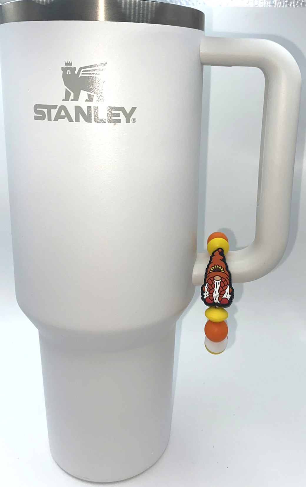 Fall Girl Gnome Sunflower Stanley Tumbler Cup Handle Charm