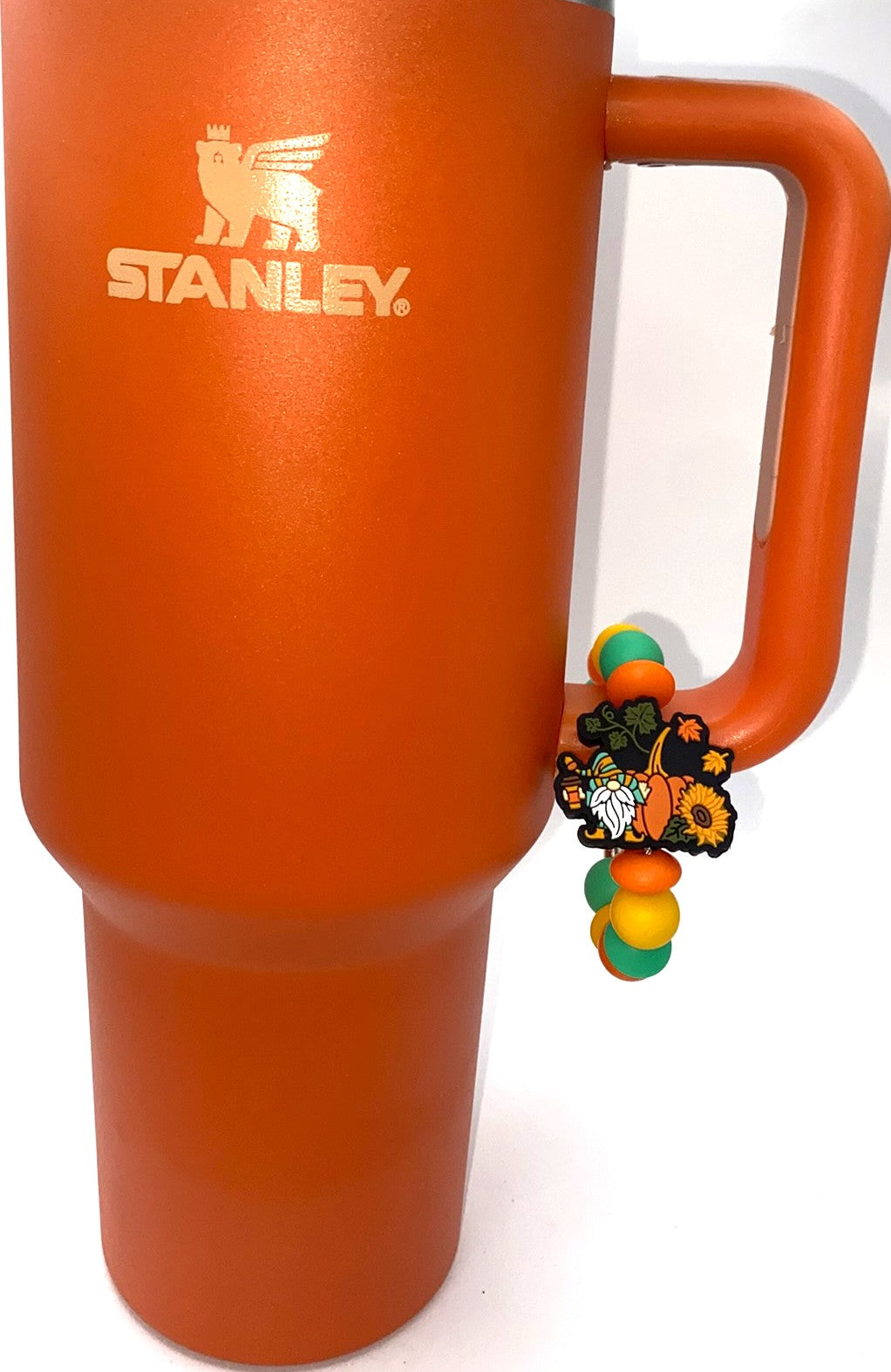 Gnome Fall Pumpkins Stanley Tumbler Cup Handle Charm