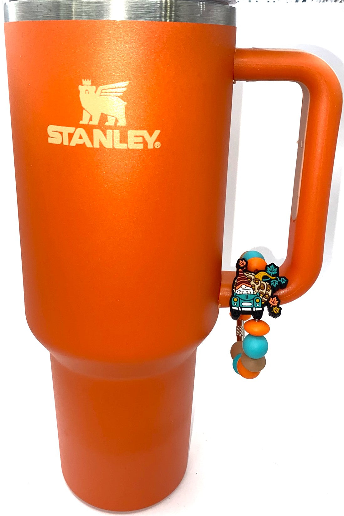 Gnome Fall Truck Pumpkins Stanley Tumbler Cup Handle Charm