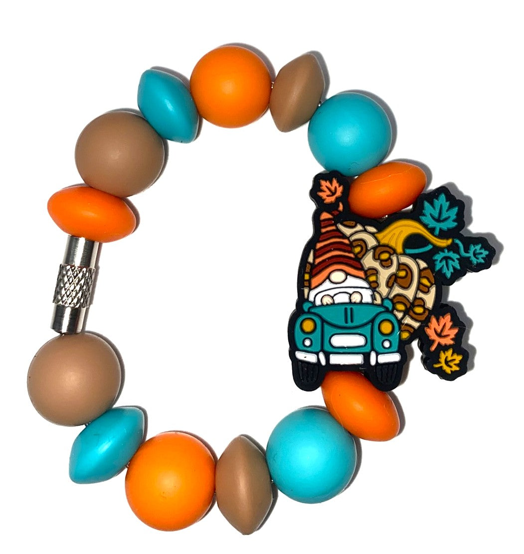 Gnome Fall Truck Pumpkins Stanley Tumbler Cup Handle Charm