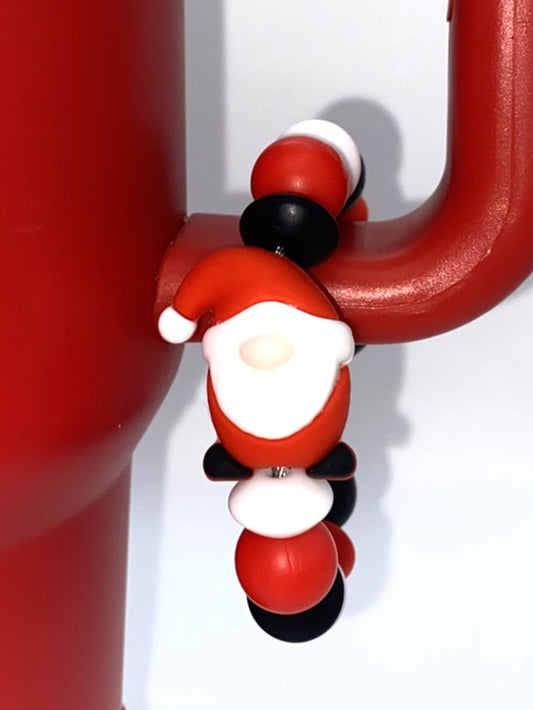 Santa Gnome 3D Stanley Tumbler Cup Handle Charm
