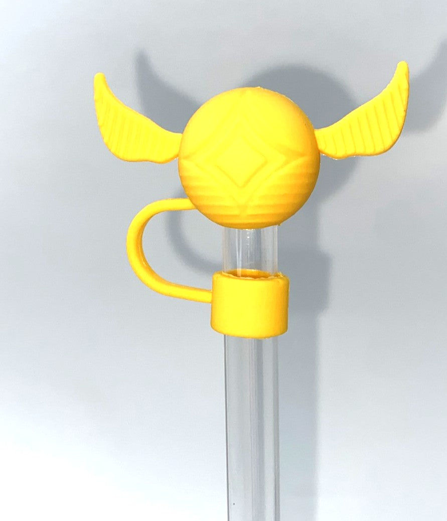 Wizard Golden Flying Ball 3D Straw Topper