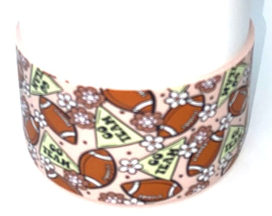 Go Team Football Tumbler Boot Sleeve #167