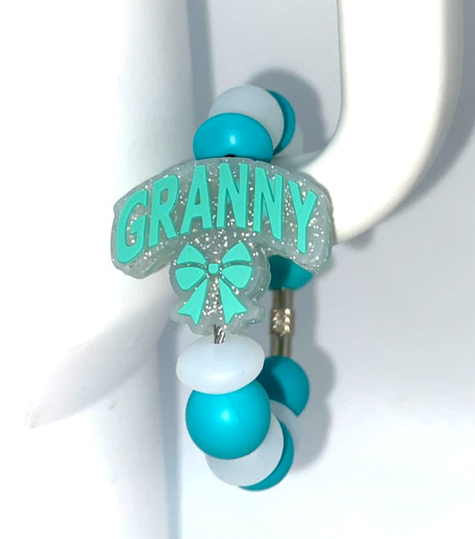 Granny Glitter Bow Stanley Tumbler Cup Handle Charm