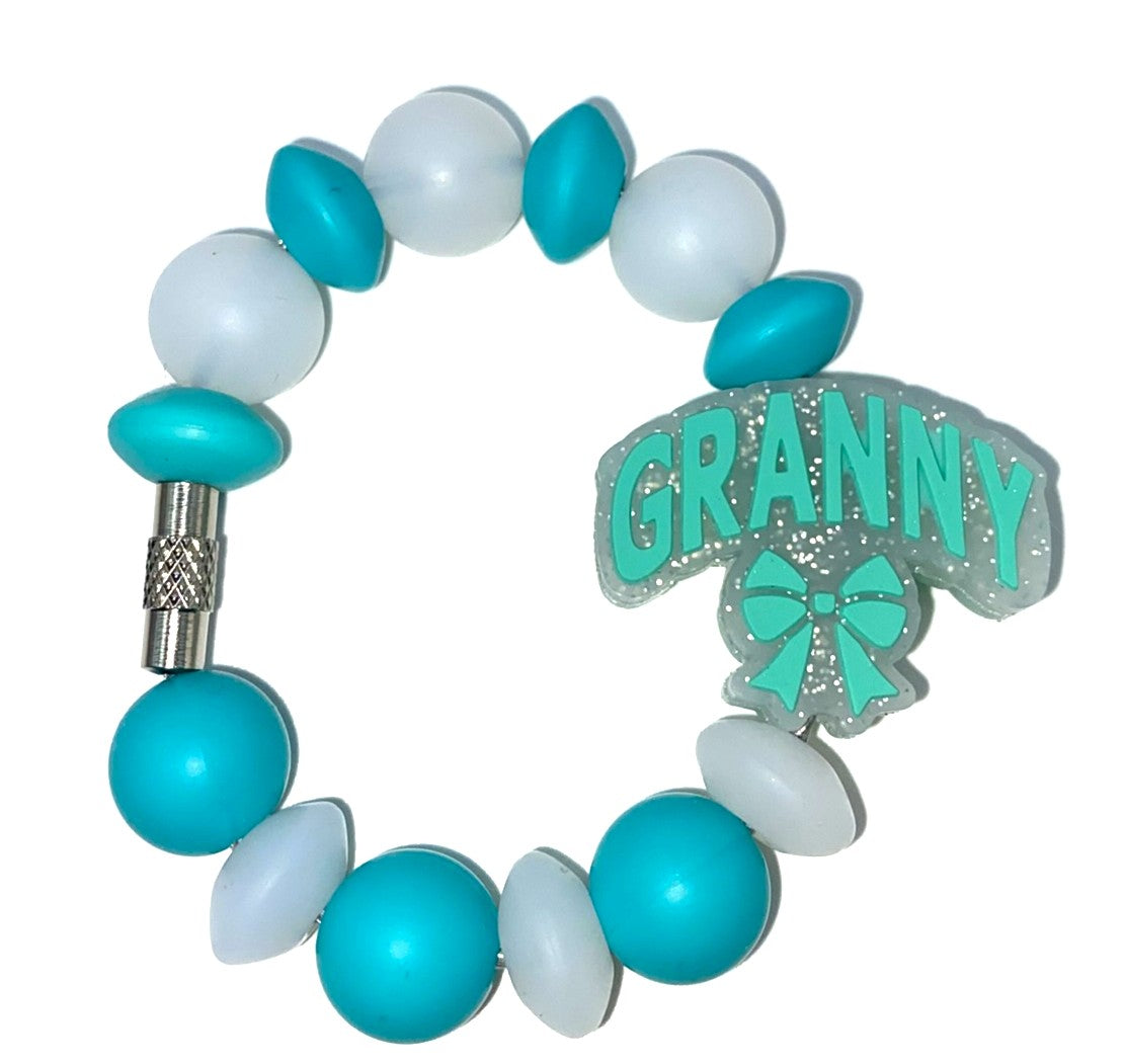 Granny Glitter Bow Stanley Tumbler Cup Handle Charm
