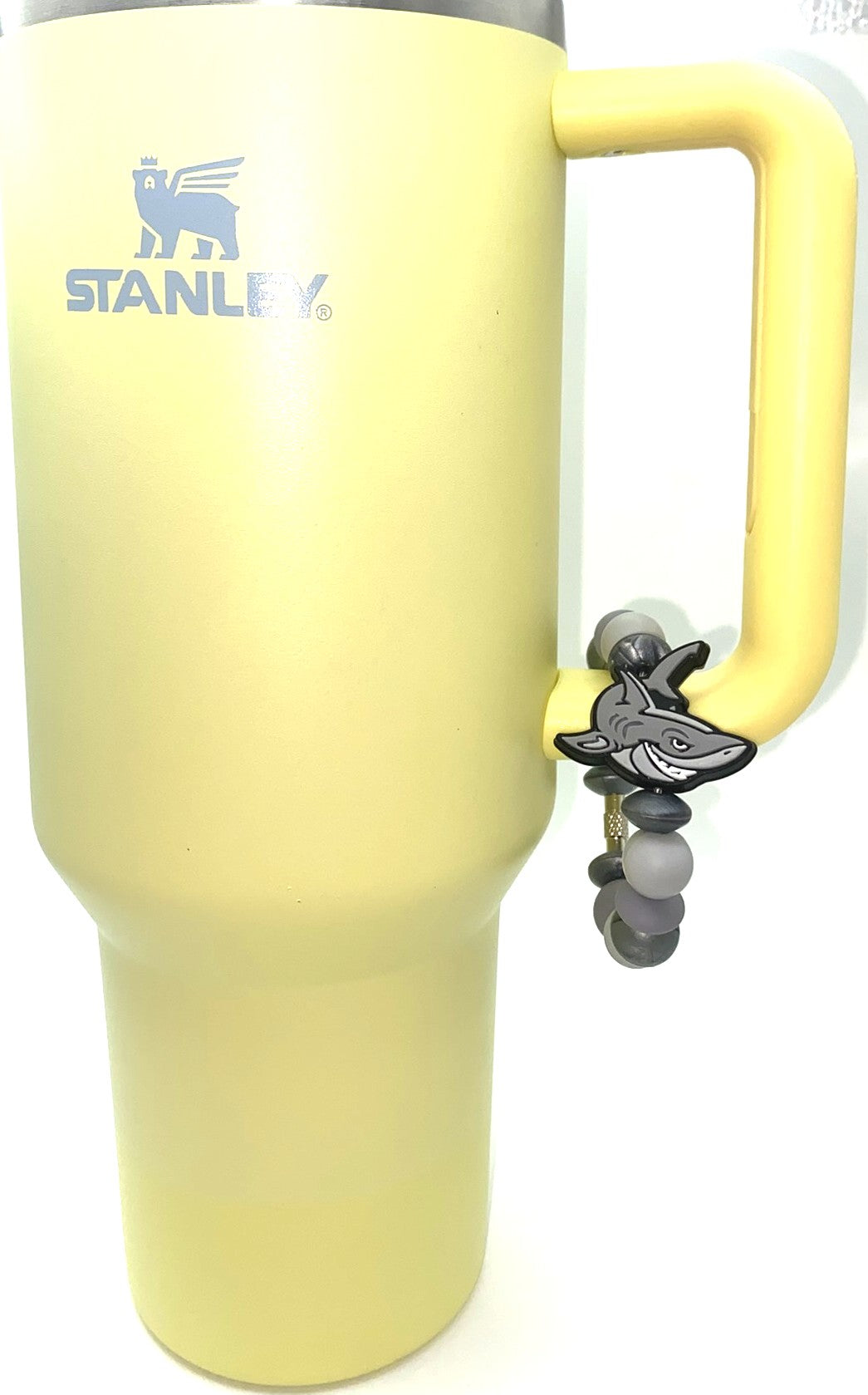 Gray Shark Stanley Tumbler Cup Handle Charm