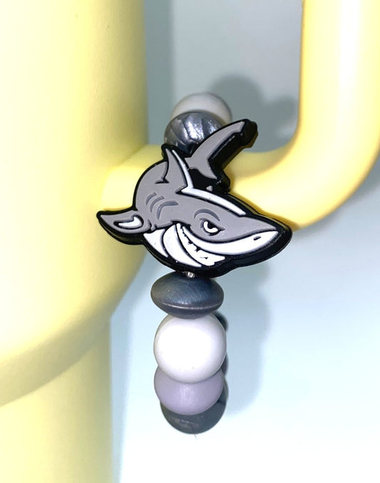 Gray Shark Stanley Tumbler Cup Handle Charm