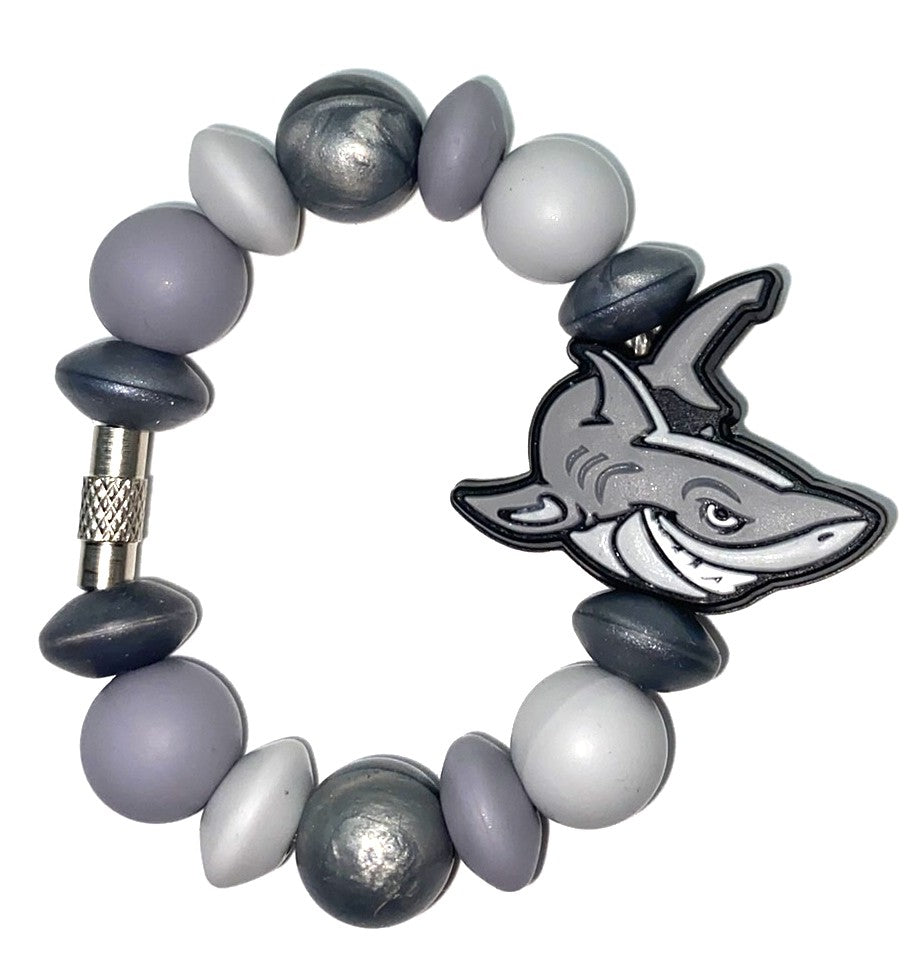 Gray Shark Stanley Tumbler Cup Handle Charm