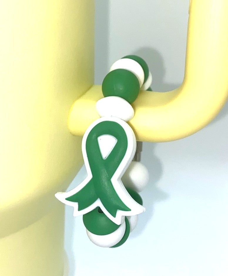 Green Ribbon Mental Health Stanley Tumbler Cup Handle Charm