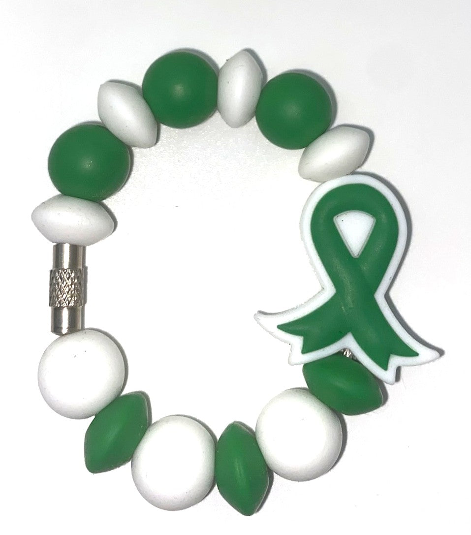 Green Ribbon Mental Health Stanley Tumbler Cup Handle Charm