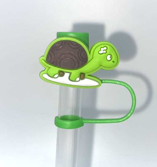 Green Turtle #2 Straw Topper
