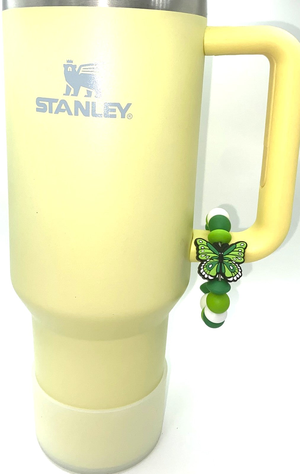 Green Monarch Butterfly Stanley Tumbler Cup Handle Charm