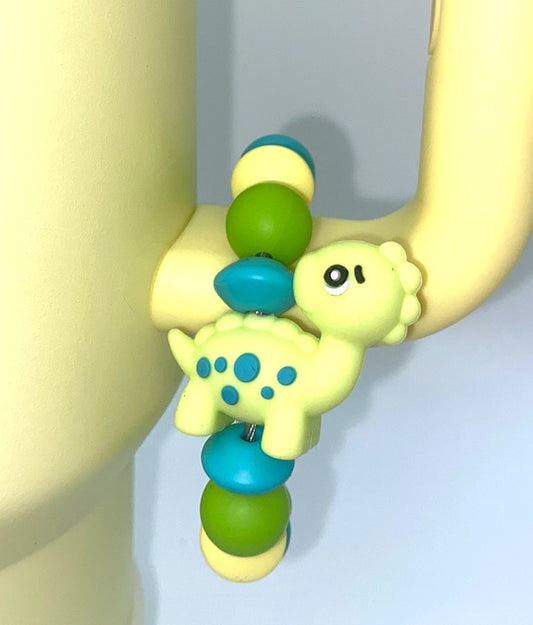 Green Dinosaur 3D Stanley Tumbler Cup Handle Charm