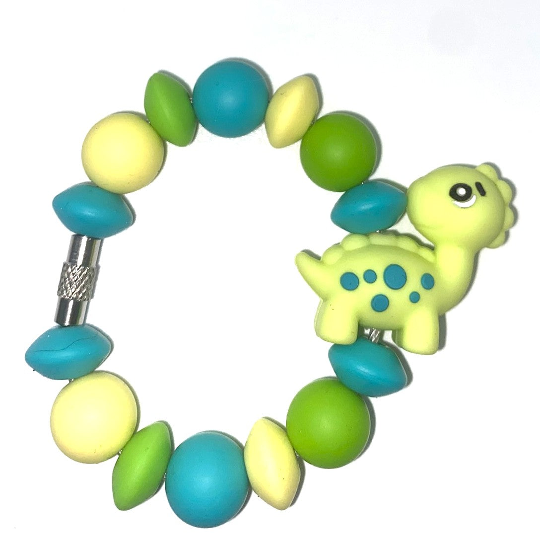 Green Dinosaur 3D Stanley Tumbler Cup Handle Charm