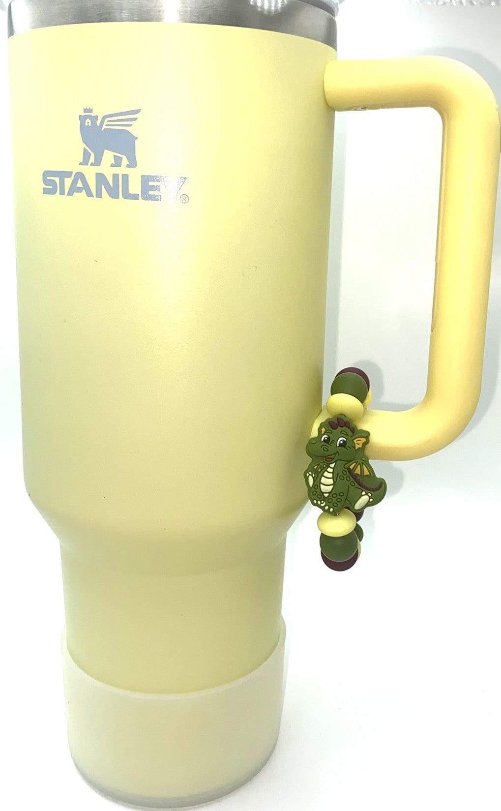 Green Dragon Dinosaur Stanley Tumbler Cup Handle Charm