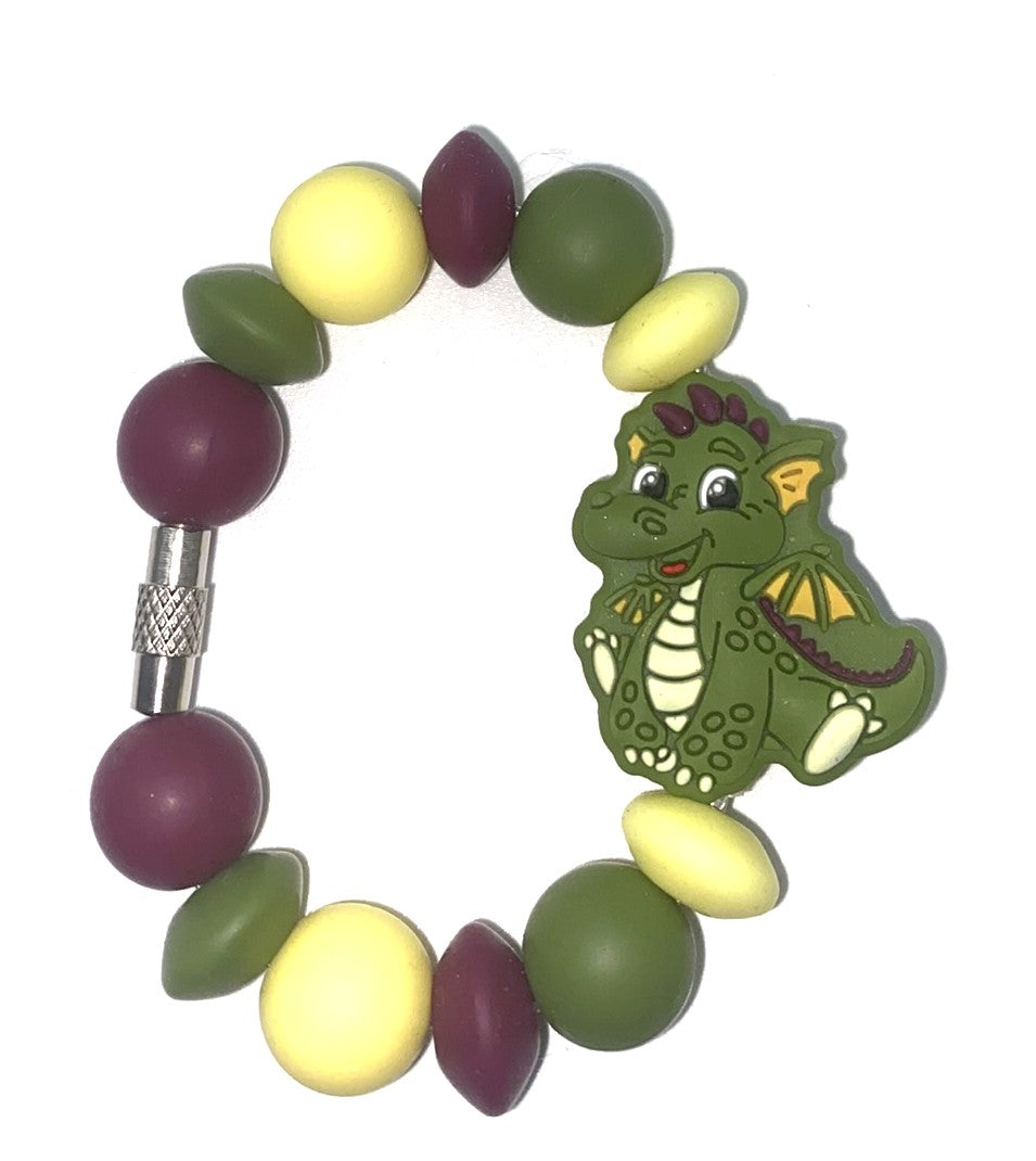 Green Dragon Dinosaur Stanley Tumbler Cup Handle Charm