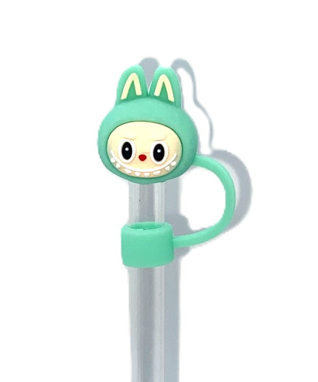 Green Elvish Furry Forest Monsters Bubu Straw Topper