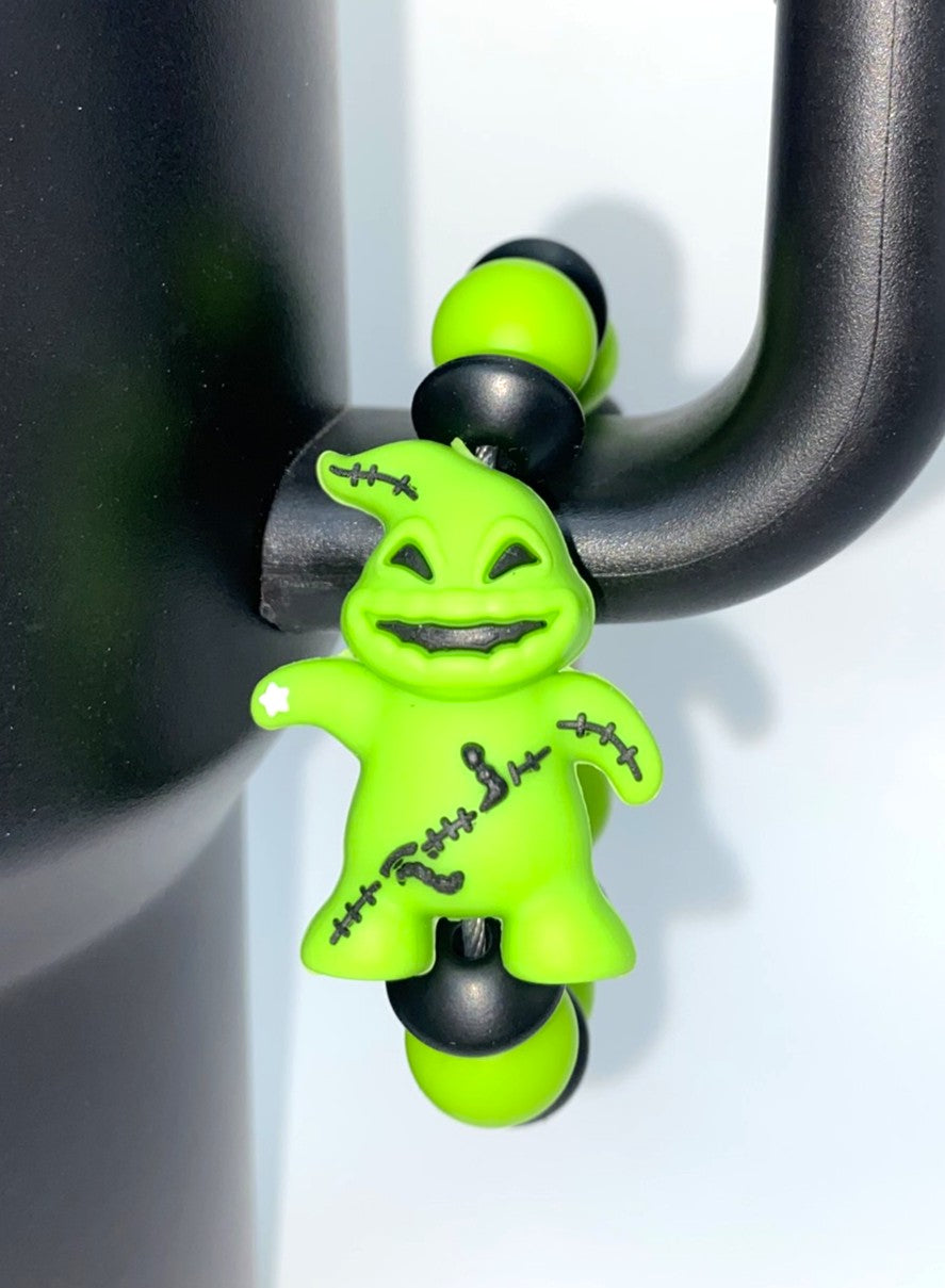 Oogie Boogie Green 3D Nightmare Christmas Halloween Stanley Tumbler Cup Handle Charm