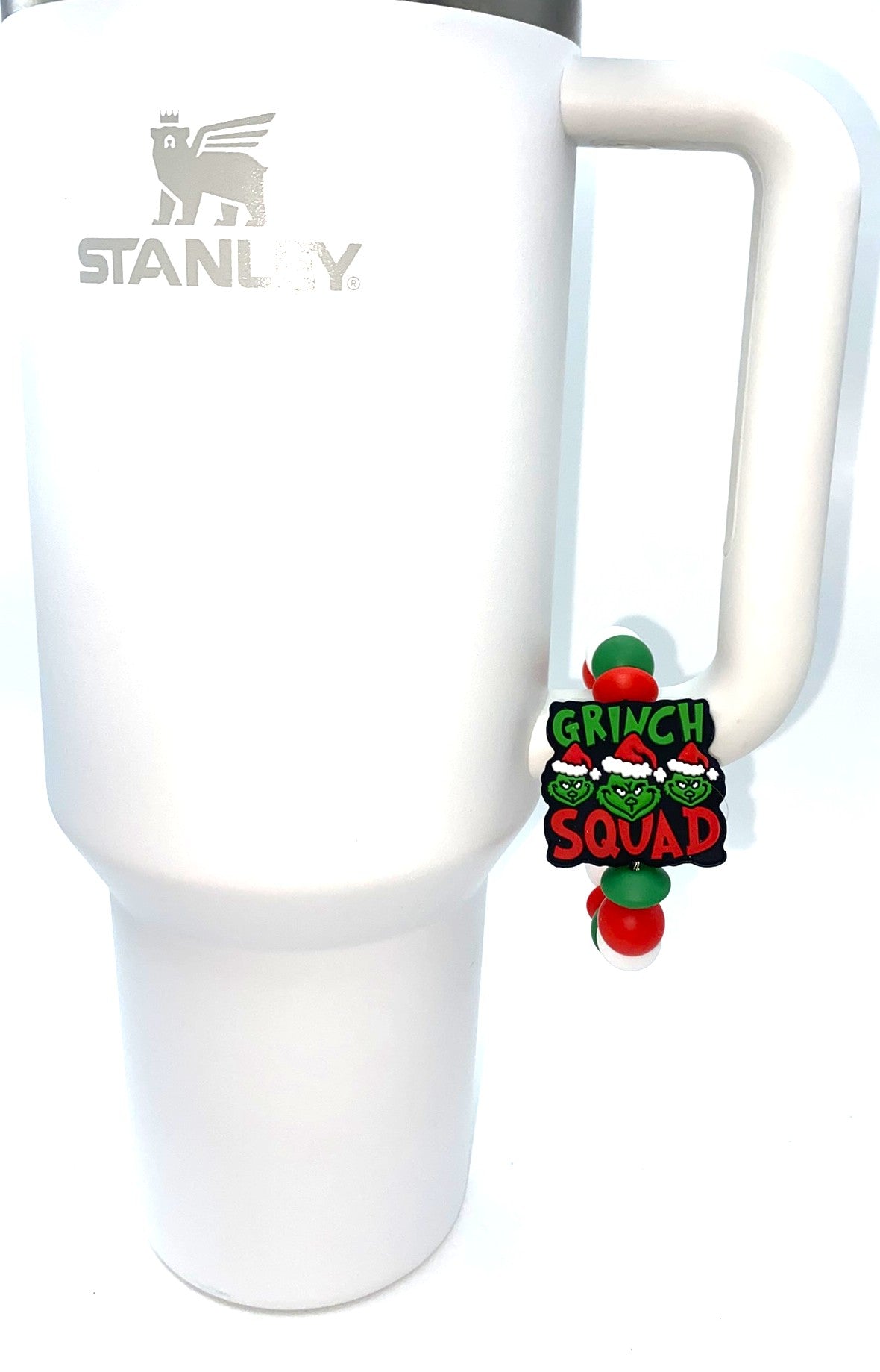 Grinch Squad Mean Green Guy Christmas Stanley Tumbler Cup Handle Charm