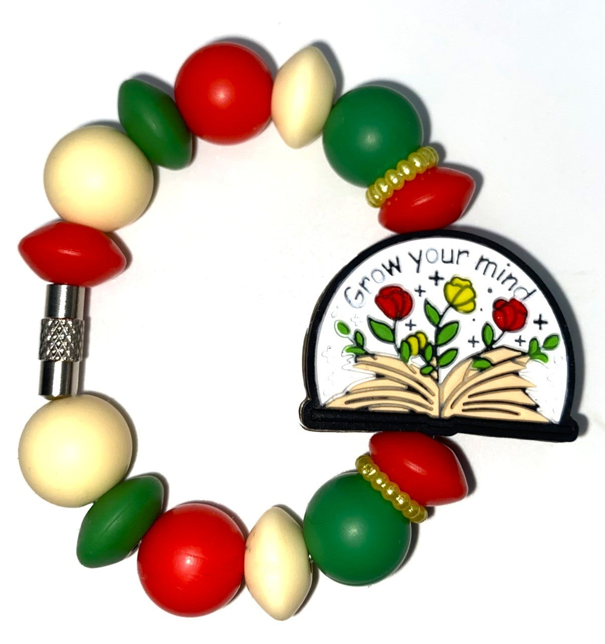 Grow Your Mind Book Stanley Tumbler Cup Handle Charm