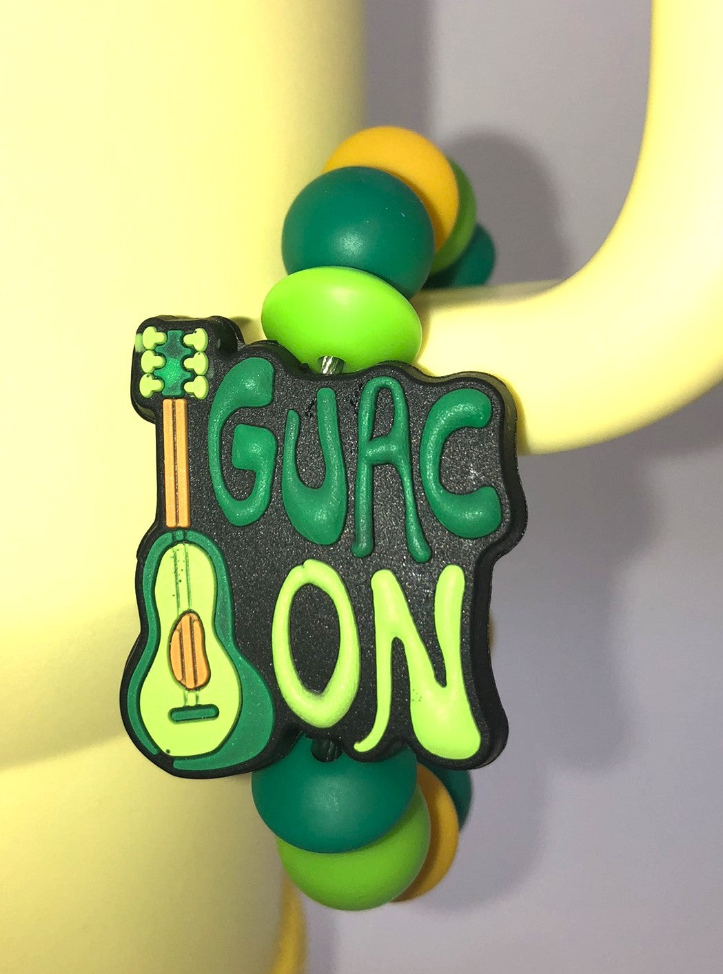 Guac On Avocado Guitar Stanley Tumbler Cup Handle Charm