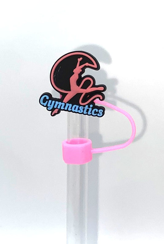 Gymnastics Ribbon Straw Topper