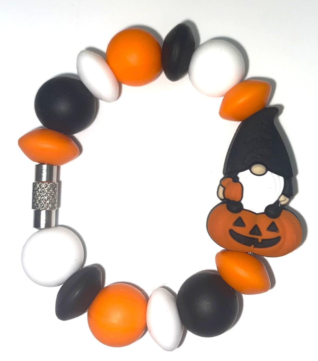 Halloween Gnome w/Pumpkin Stanley Tumbler Cup Handle Charm