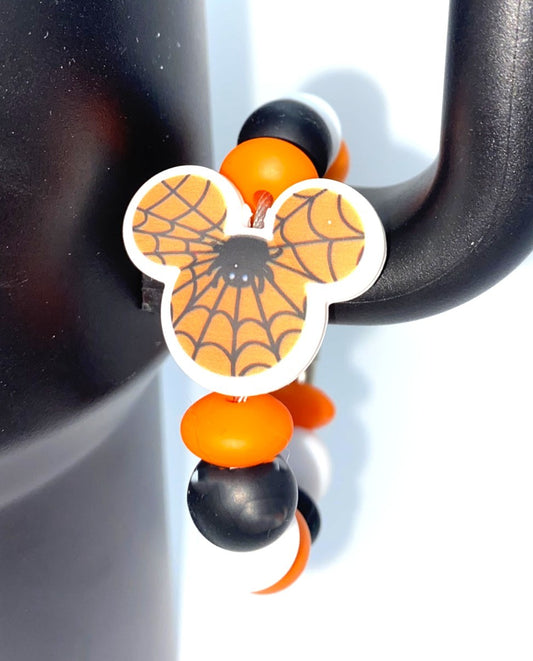 Magical Mouse Ears Spider Web Halloween Stanley Tumbler Cup Handle Charm