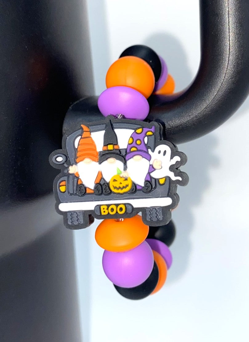 Halloween Gnomes Truck Stanley Tumbler Cup Handle Charm