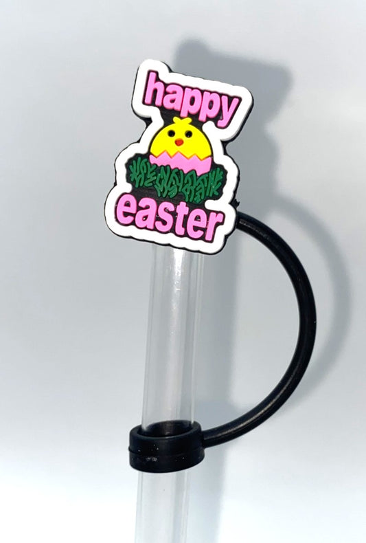 Happy Easter Chick In Egg #2 Straw Topper