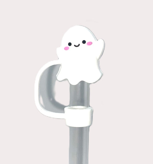 Happy Ghost 3D Straw Topper
