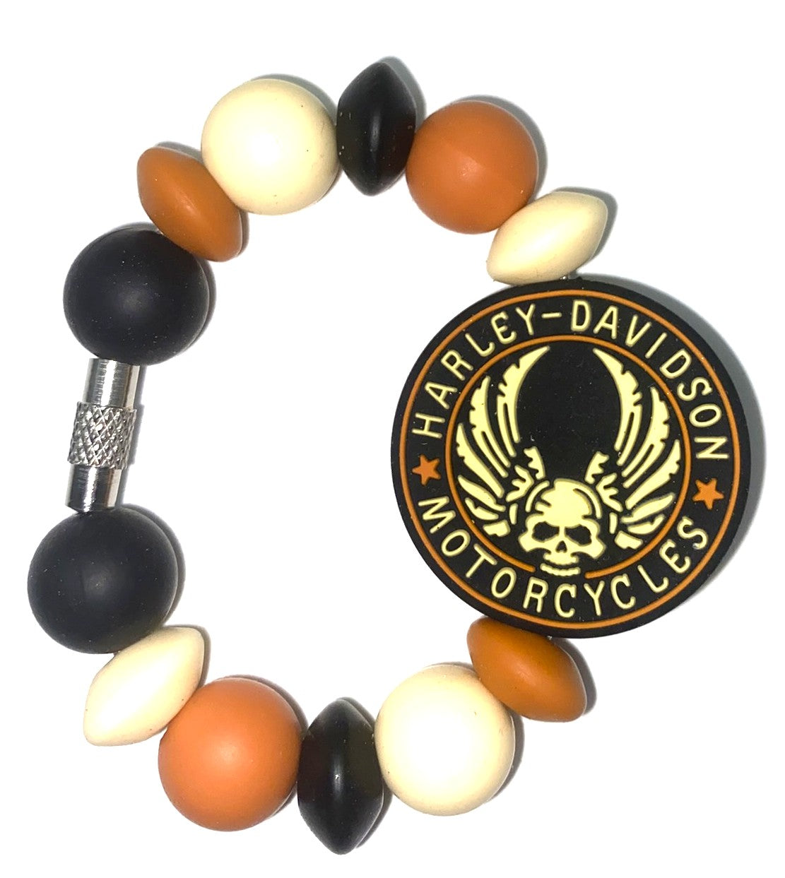 Harley Davidson Motorcycles Skull & Wings Stanley Tumbler Cup Handle Charm