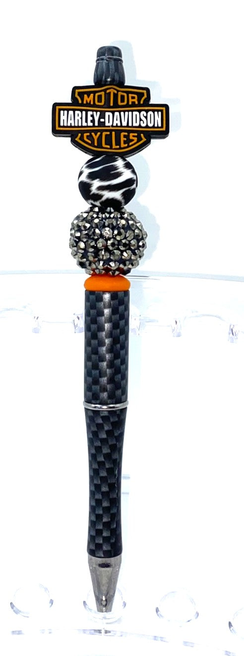 Harley Davidson Motorcycle Beaded Pen