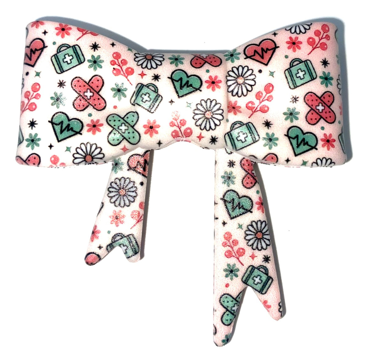 Healthcare Bow Straw Topper