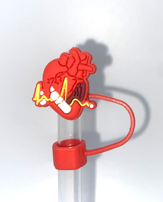 Cardiovascular Heart Medical Straw Topper