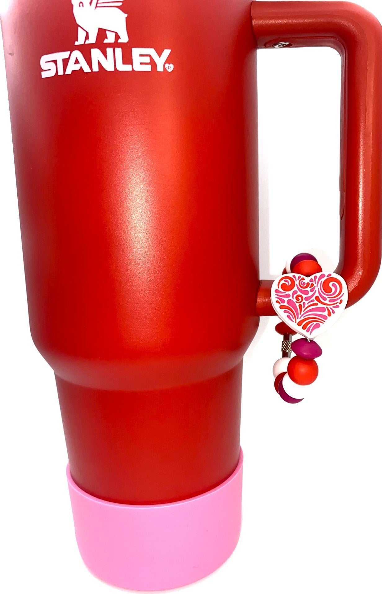 Heart Swirls Stanley Tumbler Cup Handle Charm