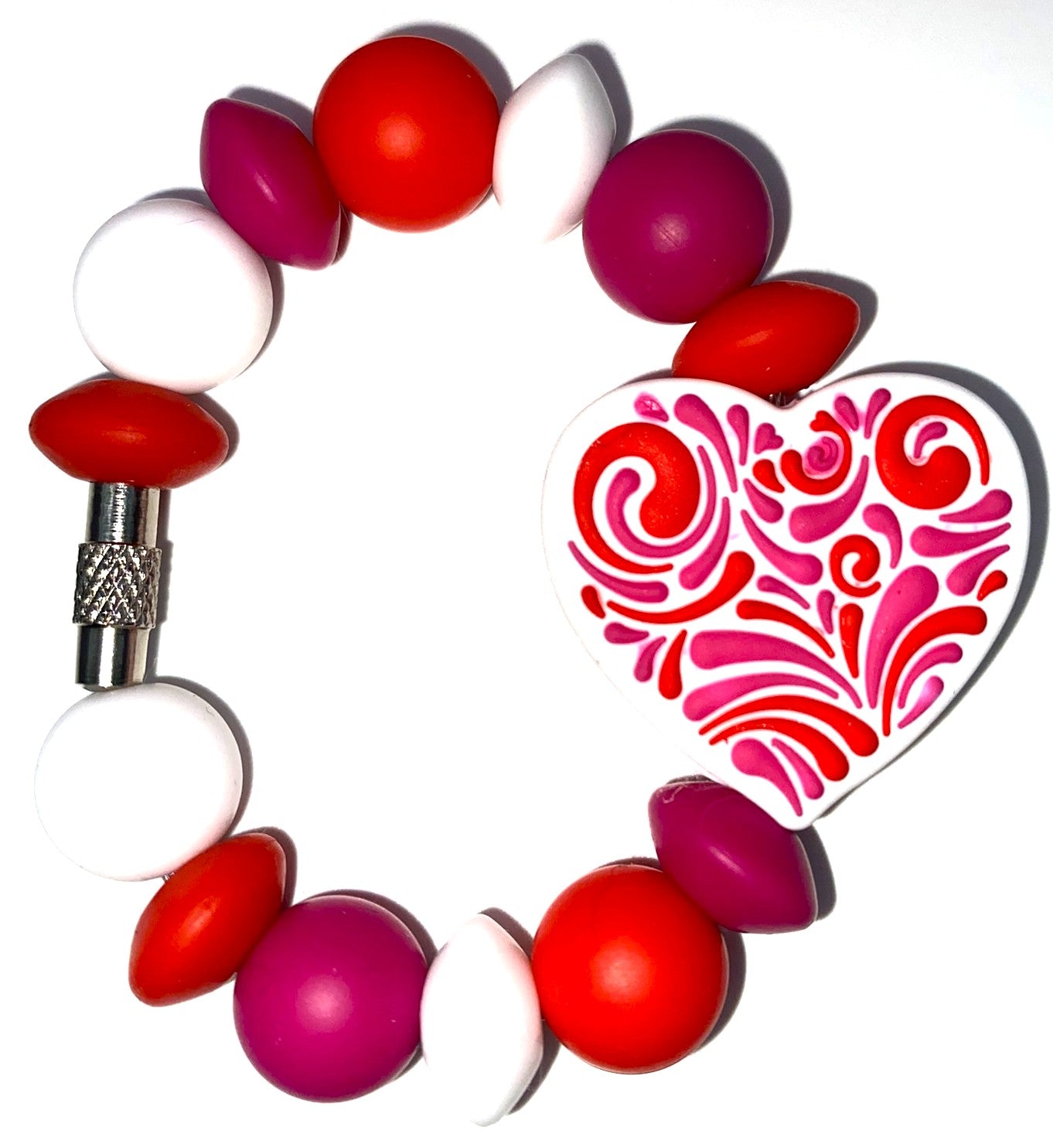 Heart Swirls Stanley Tumbler Cup Handle Charm