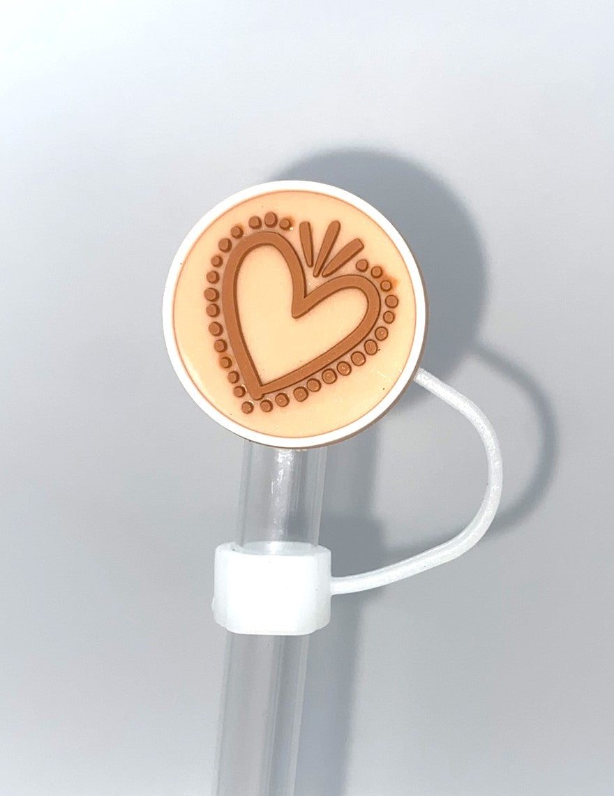 Heart Circle Straw Topper