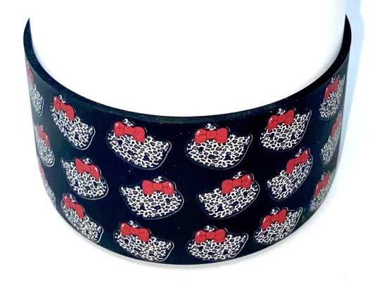 Cute HK Kitty Leopard Stanley Tumbler Boot Sleeve #70