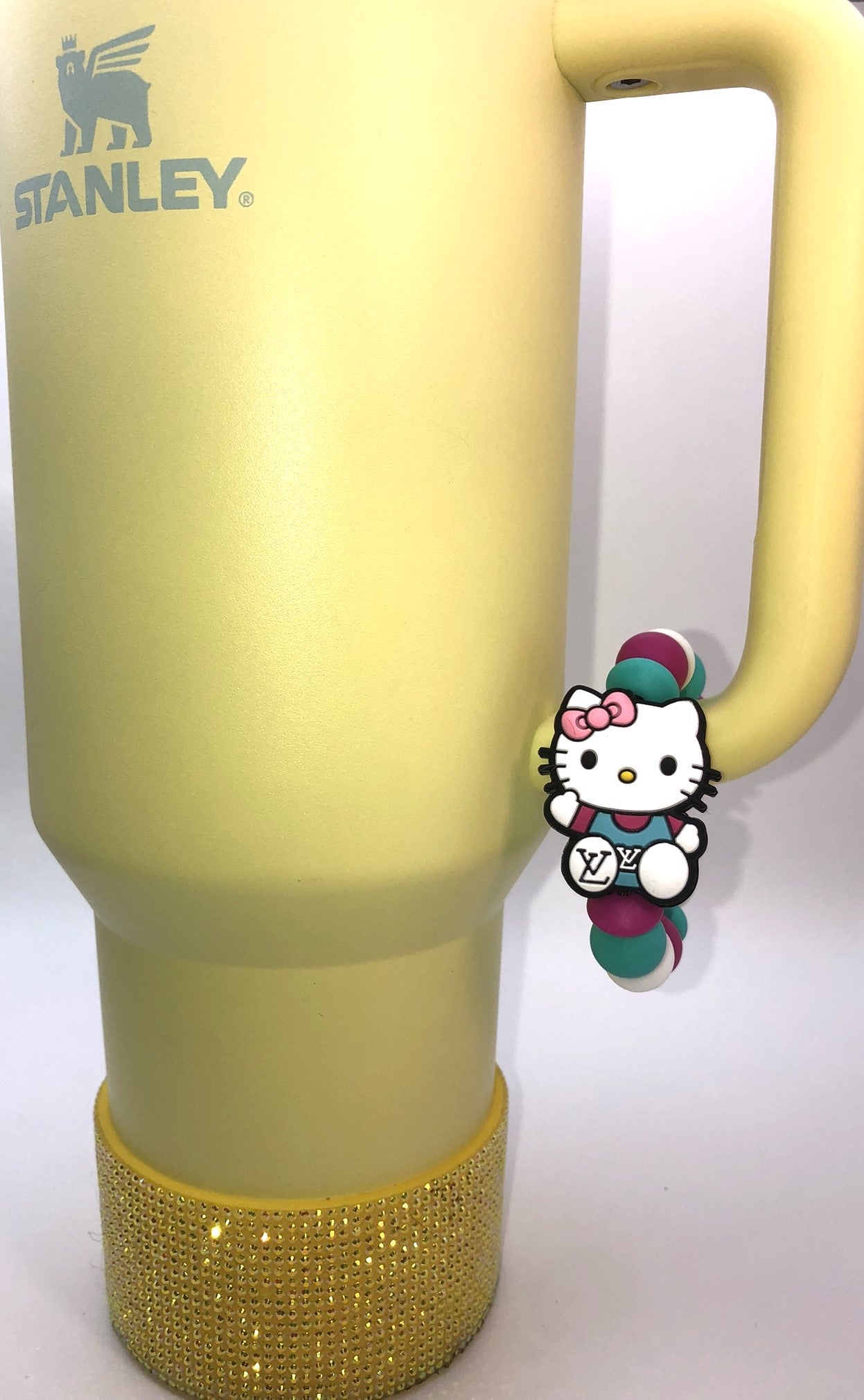 Cute Kitty Designer LV Stanley Tumbler Cup Handle Charm