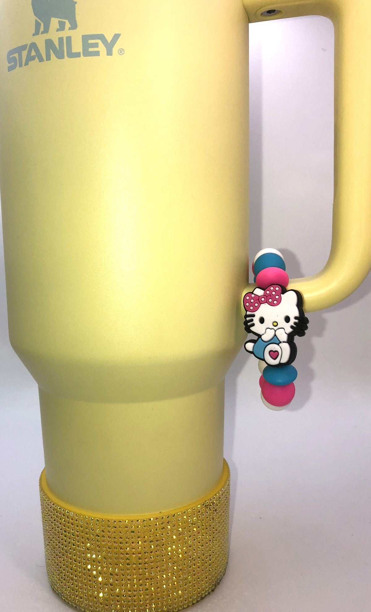 Cute Kitty Sitting Stanley Tumbler Cup Handle Charm