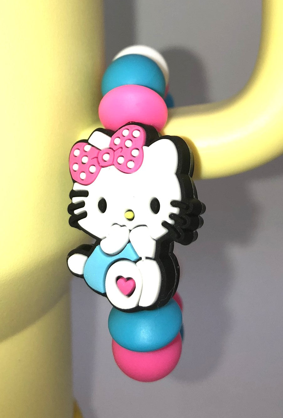 Cute Kitty Sitting Stanley Tumbler Cup Handle Charm