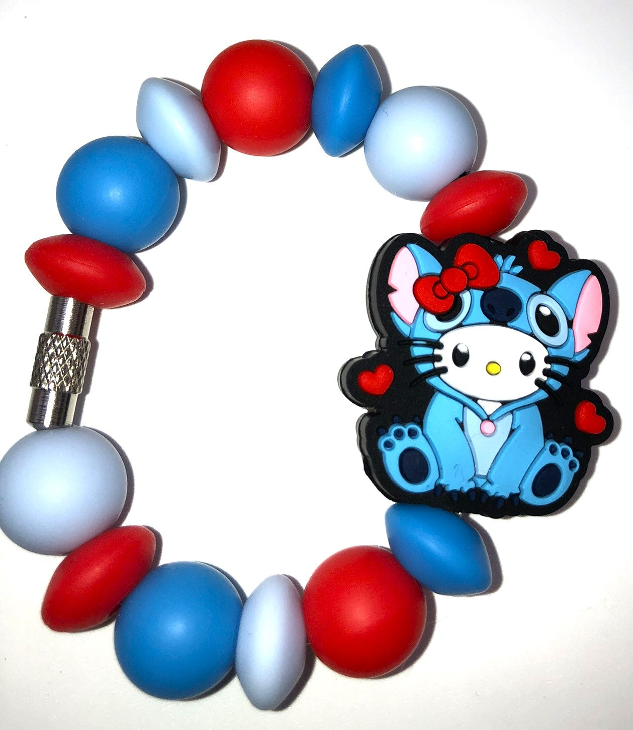 Cute Kitty Blue Alien Stanley Cup Tumbler Handle Charm