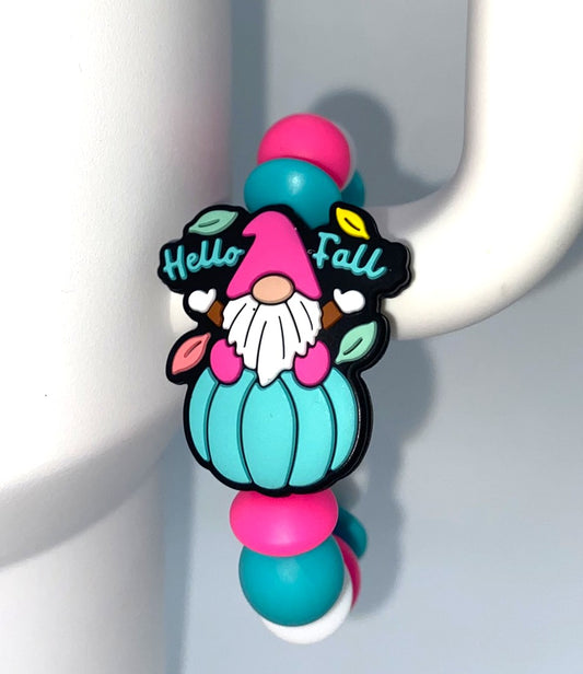 Gnome Hello Fall Stanley Tumbler Cup Handle Charm