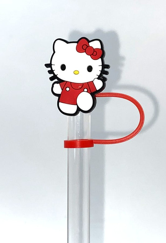 Cute Kitty Dancing Straw Topper