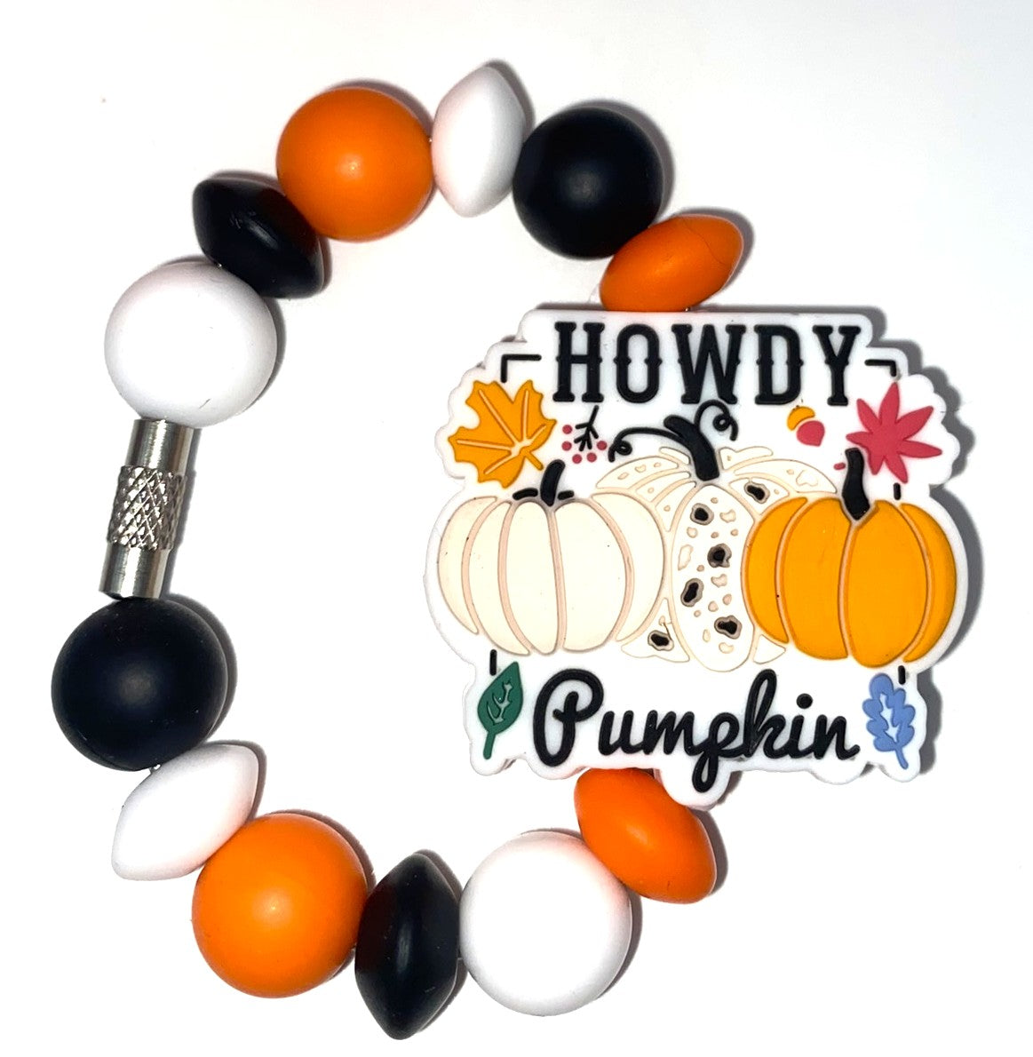 Howdy Pumpkin Stanley Tumbler Cup Handle Charm