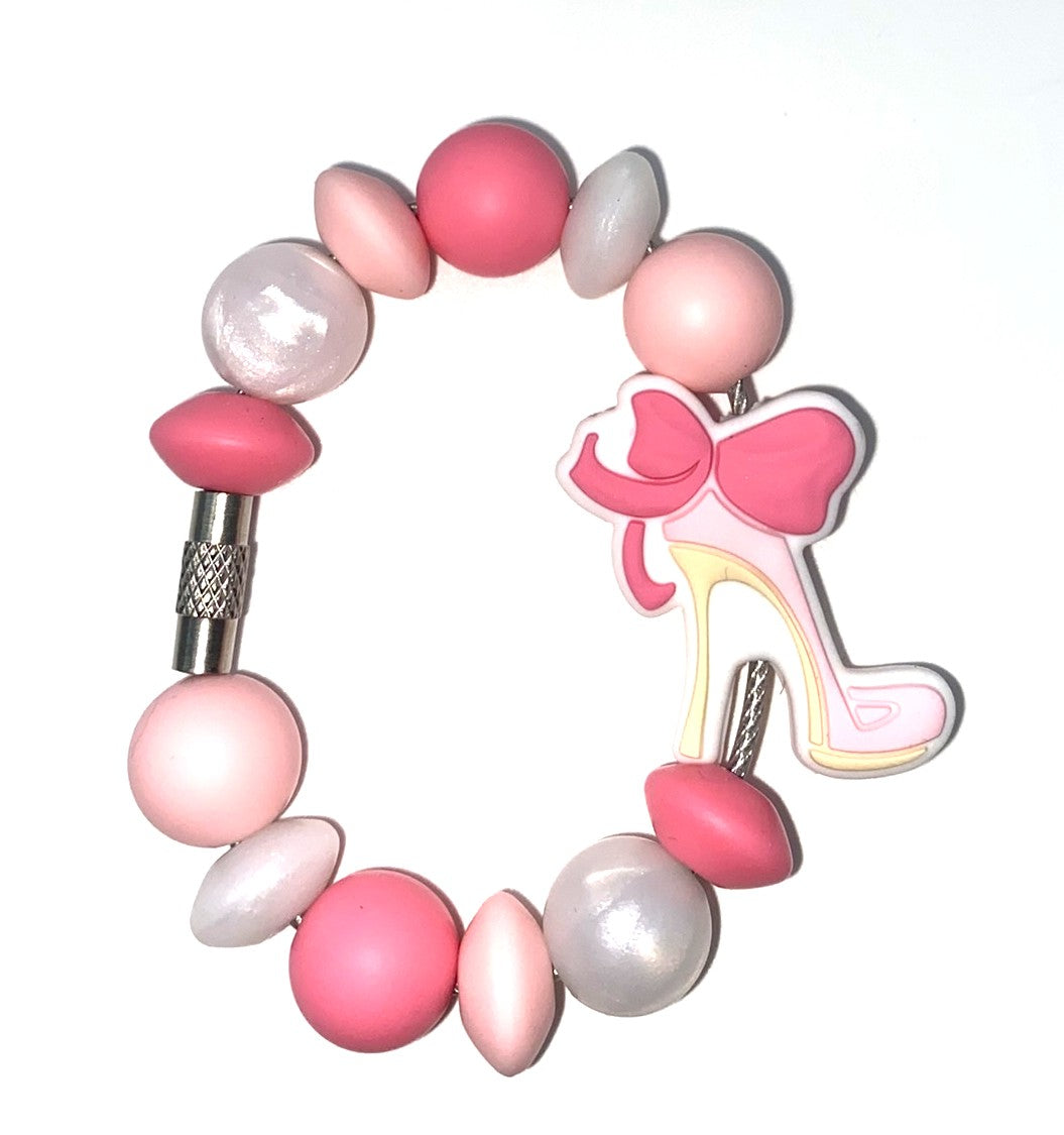 Pink High Heel Show Girly Stanley Tumbler Cup Handle Charm
