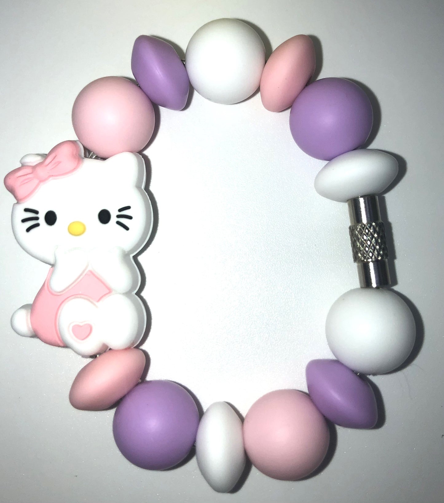 Cute Kitty Pink Stanley Cup Tumbler Handle Charm