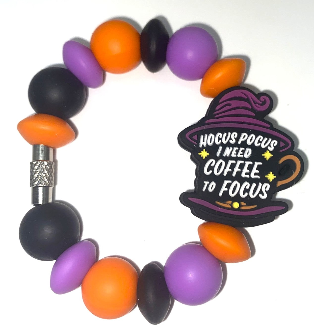 Hocus Pocus I Need Coffee To Focus Stanley Tumbler Cup Handle Charm